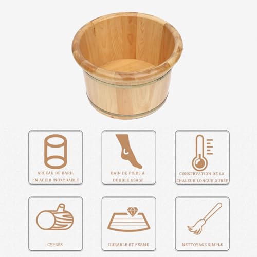 Bassine bain de pieds robuste pour massage balnéo à la maison