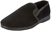 Grosby Men's Blake 2 Slipper, Black, 6 UK/7 US