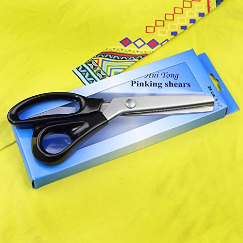 image for Hui Tong Strong & Sharpe Pinking Shears for Fabric,Serrated and Scallo
