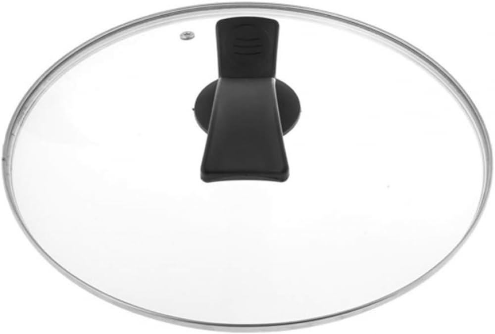 Couvercle de poêle en verre trempé pour poêle à frire et cuiseur vapeur - Couvercle de rechange transparent - 36 cm