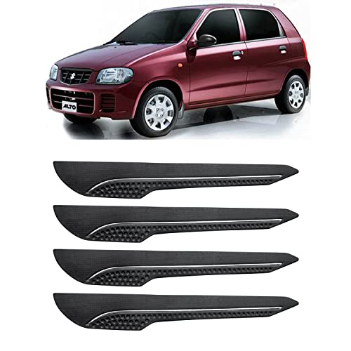 Image of AOSIS-Car Bumper Protector /Bumper Guard for Maruti Suzuki Old Alto with Single Chrome Stripe (4-Pcs)