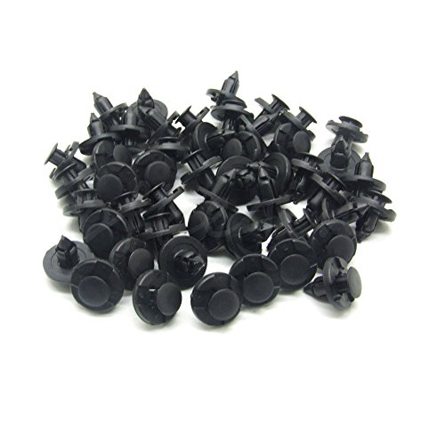 D DOLITY Kit de substituição de parafusos de reposição para para-choque, 50 clipes de rebites, clipe