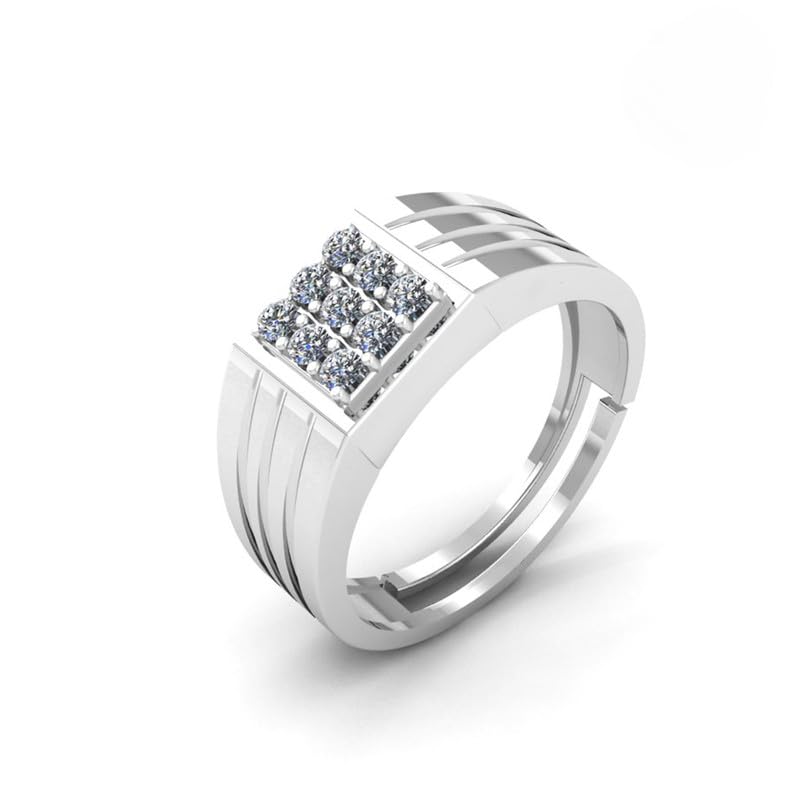 Miss Highness Pure 925 Silver Special Cluster Mens Ring | Rings for Men | Gift for Mens | Adjustable | With Certificate of Authenticity and 925 Stamp (B0D3TS21QG) Amazon Price History, Amazon Price Tracker