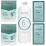 PureStyle Hair Bleach Kit, 100g Hair Bleach Power and 1000ml 20 vol hair developer and 2packs 12ml Nourishing Hair Mask