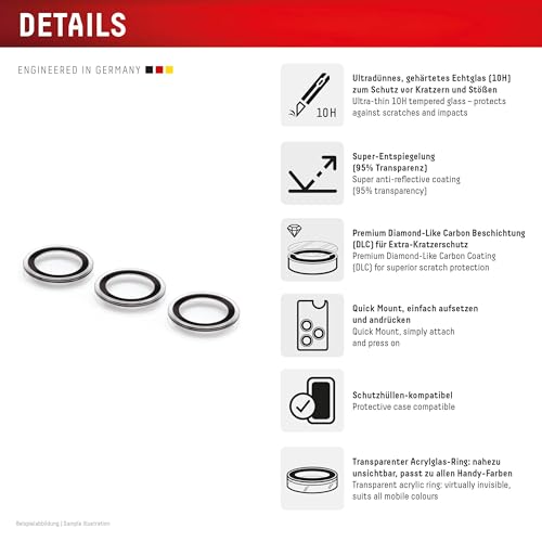 Objectif unique CamGlass pour Galaxy S26 Displex verre véritable MM