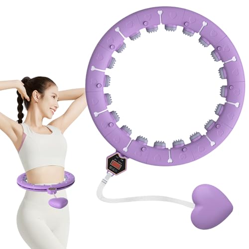 雲見 フラフープダイエット用 スマートフラフープ フラフープ 大人 子供兼用 運動器具 落ちないフラフープ 組み立て式 分解が簡単 サイズ調整可能 365個のマッサージポイント 大型ディスプレイ スマートカウンター 体幹トレーニング 脂肪燃焼 ピラティス
