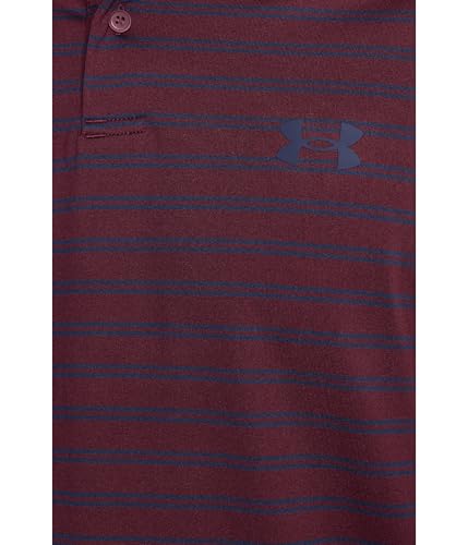 Under Armour Performance 3.0 Herren-Poloshirt, Dark Maroon/Midnight Navy/Midnight Navy, 4X-Groß – Ansicht 5