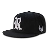 University of Rice Owls Faux Suede NCAA Retro Flat Bill Officially Licensed Snapback Baseball Cap Hat Black