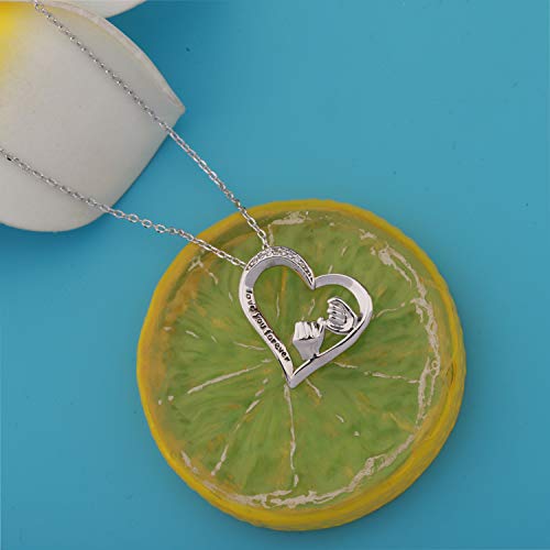 AKTAP Friendship Gift Best Friend Ne-cklace Love You Forever Pinky Promise Pinky Swear Pendant Sisters Necklace BFF Jewelry (Best Friend Necklace)3