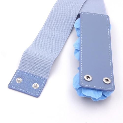 Women's Vintage Denim Color 2In Wide Waist Cinch Belt For Dresses -Elastic Stretchy Flower Waistbands3