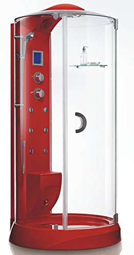 CABINA DE HIDROMASAJE-SAUNA HX601 ROJA