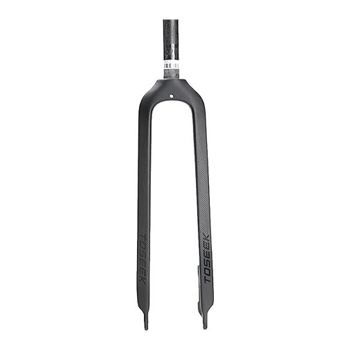 BestParts Full Carbon MTB Front Fork 1-1/8" 26/27.5/29" 3K T800 Fiber Rigid Disc Brake, 28.6mm Threadless Straight Tube Superlight Mountain Bike Forks【US Stock】