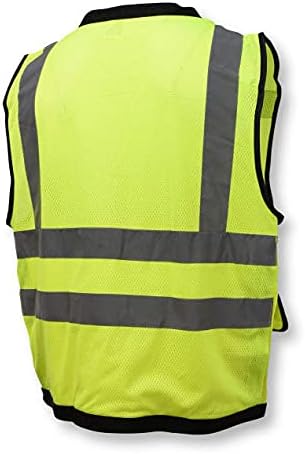 Type R Class 2 Heavy Duty Surveyor Safety Vest, Zipper, M, Green, Size: M view 2