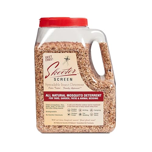Scent Shop Skeeter Screen 90600 Spreadable Outdoor Deterrent – 64 oz Granules – DEET-Free