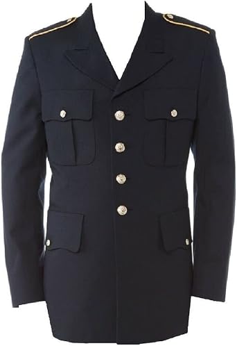 US ARMY MILITARY MENS 39R CLA SERVICE DRESS BLUE BLUES ASU UNIFORM COAT JACKET