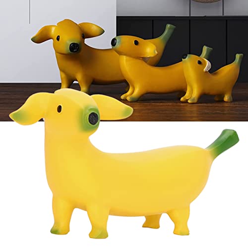Gsycle Banana Dog Statue, Cute Banana Dog Garden Statues Resin Art Statues Funny Figurines Ornaments for Home and Outdoor Garden Decoration(L) by Gsycle - Used condition - Image 6