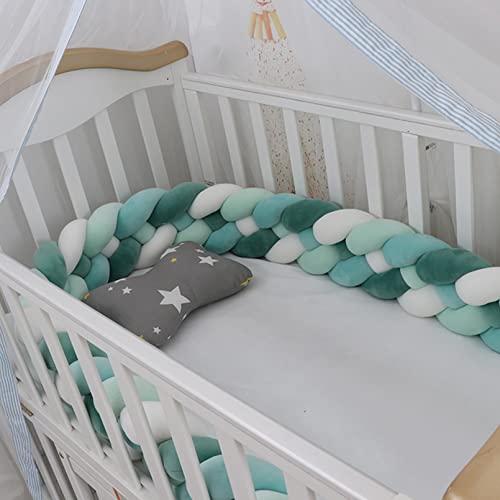 LGZY Bettschlange Geflochten kopfschutz Gestrickt Knotenkissen Ideal Als Bettumrandung Kantenschutz Bettrolle Stillkissen Zierkissen Bettkissen Sofakissen für Schlafzimmer Wohnzimmer,A13,3.5M Cover