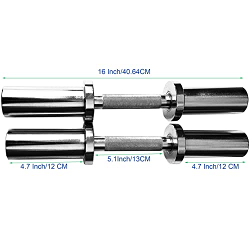 Olympic Dumbbell Handle Loadable Dumbbell Bars Fit 2 Inch Olympic Weight Plates Ideal For Home Gym Strength Training #TOP5