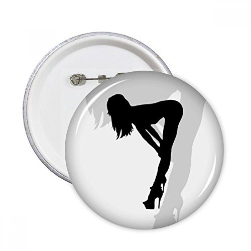 Pins silhouette femme ronde multicolore XXL pour personnaliser un sac à dos