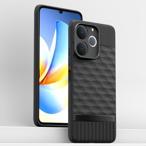 Image of Outlouders Back Cover for Realme C71 | Full Camera Protection | TPU Soft Flexible Shockproof Bumper Case (Black)