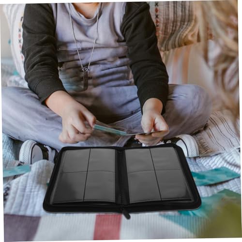 Album de rangement porte-cartes avec finitions soignées et zip durable