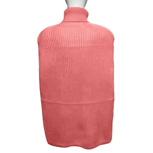 Womens Turtleneck Poncho Sweater Chunky Cable Knit Sweater Fashion Side Slit Shawl Top3