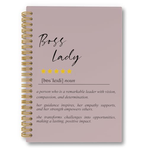 Cahier à spirales ligné Boss Lady 14x21 cm un cadeau de bureau inspirant et utile