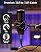 Aqdocvf 2 Pack Premium XLR Cable - 6ft, Male to Female Microphone Cable Oxygen-Free Copper (OFC) Mic Cord for Speaker Podcast Audio Mixer DMX Effector Amplifier Sound Card, Black