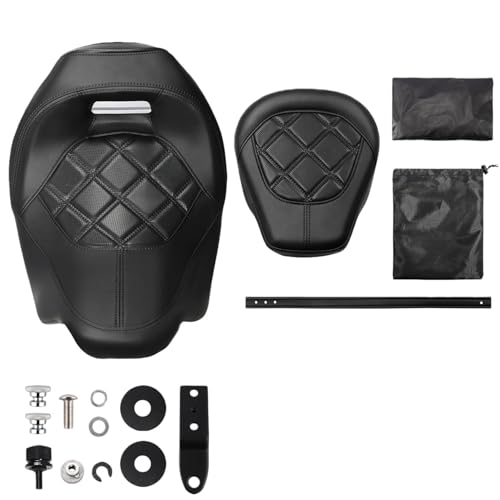 Asiento pasajero de perfil bajo para solucionar la fatiga en viajes de moto FLHX