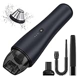 Handheld Vacuum Cleaner, High Power Suction, Mini, Portable, Rechargeable, Cordless, Dust Buster, Hand Vacuum for Home and Car by Chuboor (Black)