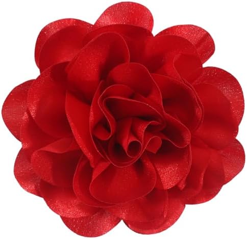Large Rose Flower Brooches and Pins for Women | Rose Flower Hair Clips for Women, Lapel Pins for Women | Brooch for Women Dresses | Hat Pins for Women, Pin for Clothes, Flower Hair Pin