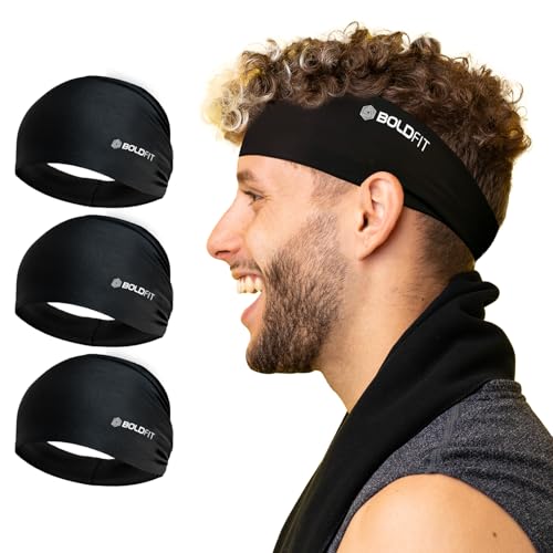 Image of Boldfit Lycra Wide Head Band for Hair Men & Women Headband for Gym Accessories for Men and Women Fitness Hair Accessories Hairs Stylish Fitnes Head Wear for Gym Band Sports Headband Workout & Running