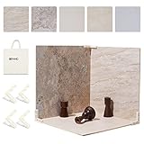 Picture of EOAJAFOU 5PCS Double Sided Flat Lay Photo Studio Backdrop Boards, 16x16 Inch Waterproof Tabletop Background Board, Reusable Backdrop Props for Food Makeup Jewelry Product Shooting