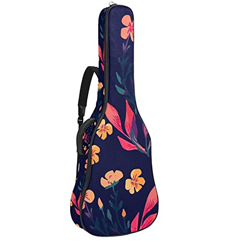 Sac à dos pour guitare folk basse classique moins de 106.7 cm à motif floral