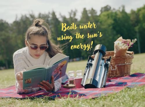 Solar Kettle 2.0, portable backpack solar water boiler, NEW and improved, 17oz (1/2 L)