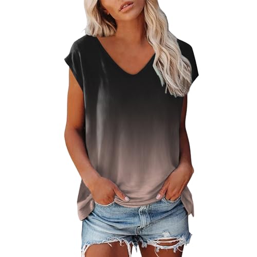 Camiseta Sin Mangas De Verano para Mujer Camisetas Sin Mangas Superiores Tops Cortos Que Dejan Ver El Abdomen Cuello Redondotops Top Deportivo Mujer Tops Plisados ​​de Corte Holgado para Verano