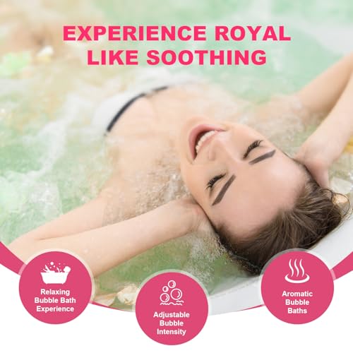 Portable Spa Bubble Bath Massager,Full Body Waterproof Spa Mat for Bathtub, 6-Speed Bubbles, Remote Control & Non-Slip Suction Cups for Home Relaxation