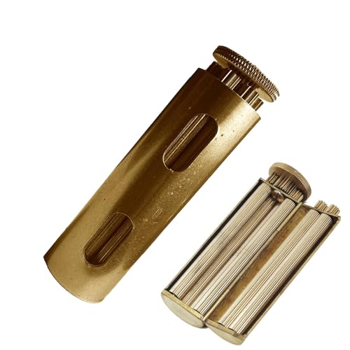 Image of Za Roller - The Za Wheel, The Za Roller Cigarette Roller Portable Brass Rolling Machine, Vintage Cigarette Roller Durable Joint Roller For Men And Women