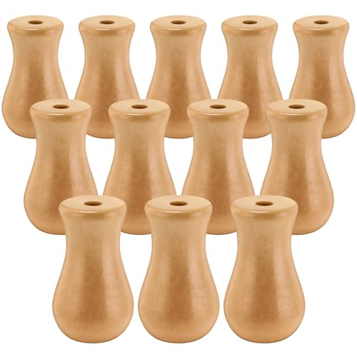 Boao 12 Pieces Wood Blind Pull Cord Knobs 1.26' x...