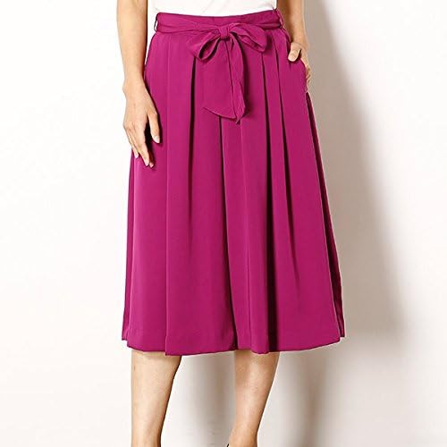 Amazon イング Ingni サッシュ付トロミ スカーチョ パープル ピンク M パンツ 通販