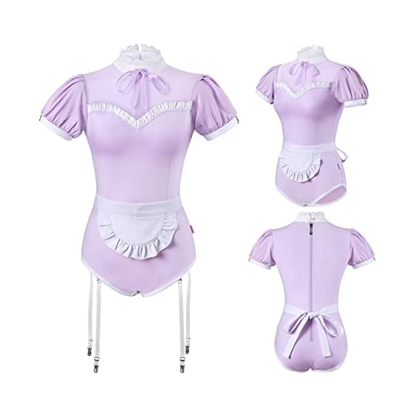 LittleForBig-Baumwolle-Strampler-Onesie-Pyjamas-Bodysuit-Dienstmaedchen-Kostuem LittleForBig Baumwolle Strampler Onesie Pyjamas Bodysuit-Dienstmädchen Kostüm