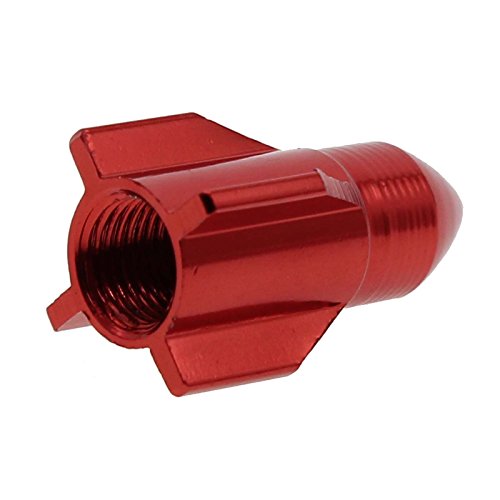 New Car Auto Truck Motocycle Bicycle Rocket Shape Tire Wheel Stem Air Valve Cap?Color:Red?