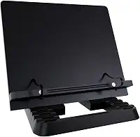 Marca Fácil Suporte para Livro e Notebook Resistente Ergonômico Durável Leve Portátil 19 Níveis de Ajuste com Prendedores de Páginas Preto M05
