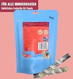 RiNa`s 100% Kabeljau & Lachs - Natürliche Hundeleckerli aus Fisch - 80g Stange