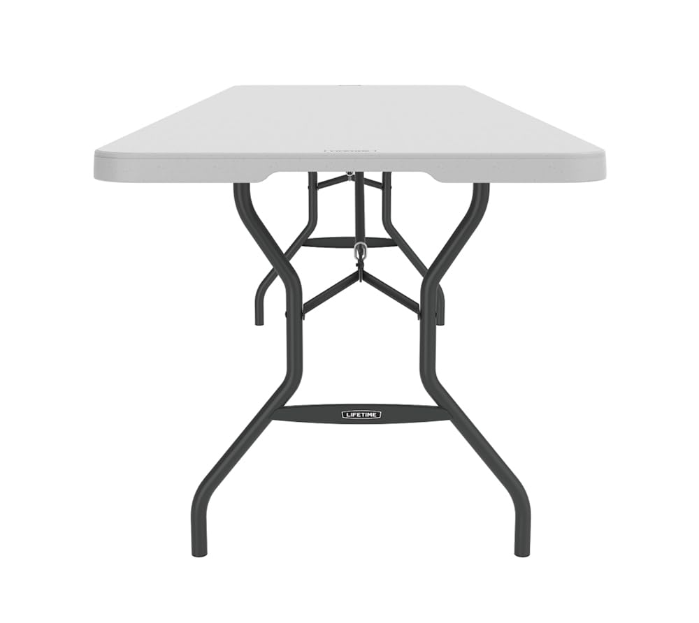 Lifetime Klapptisch weiß granit 244,5 x 76,1 x 73,6 cm 80270