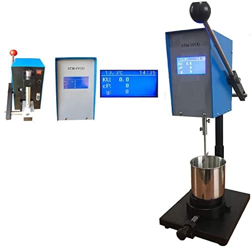 Stormer Viscosity Meter Tester Digital Rotary Viscometer with Range 40.2 to 141.0KU Accuracy 2.00% Temperature Value Ku Value g Value CP Value Time Value
