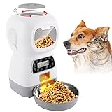 【ALIMENTACIÓN AUTOMÁTICA 4 VECES AL DÍA】- Comedero automático para gatos con temporizador, puede alimentar hasta 4 comidas al día, cada comida se puede asignar de 1 a 20 porciones, cada porción es de aproximadamente 10 g, también puede agregar comidas manualmente. Después de configurar 4 tiempos de alimentación, el alimentador automático proporcionará alimentos regulares y cuantitativos para su mascota.