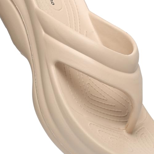 Image of YOHO Women Platform Slippers SLR 103 | Comfortable Triple Dense Foam Soft Flip-Flops with Heel Support | Anti-Skid Lightweight Footwear for Indoor & Outdoor Use