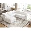 White With Ottoman