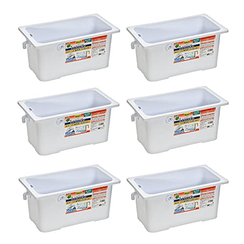 テトラ じょうろでキレイメダカ鉢 40 ラメ増しホワイト×6 めだか 水槽 鉢 屋外 水足しだけで水換え簡単 沖縄別途送料